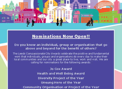 Leeds Compassionate City Awards – recognising individual and group contributions